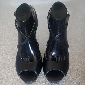 Promise Black Wedges Sz 9